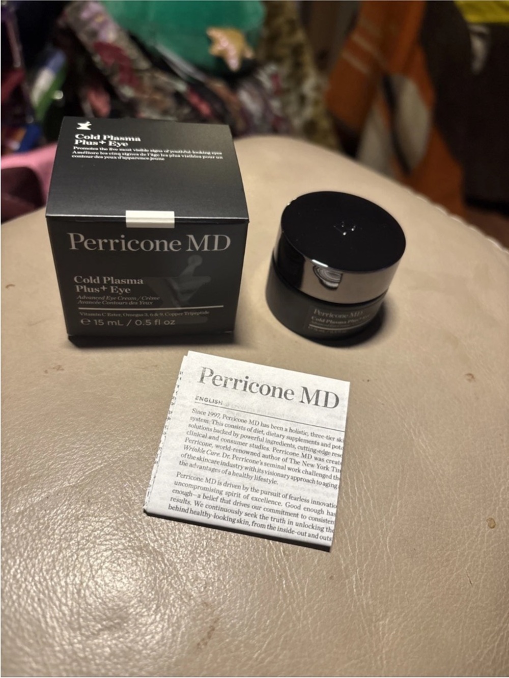 Perricone MD Cold Plasma Plus + Eye Cream 15ml.  New!